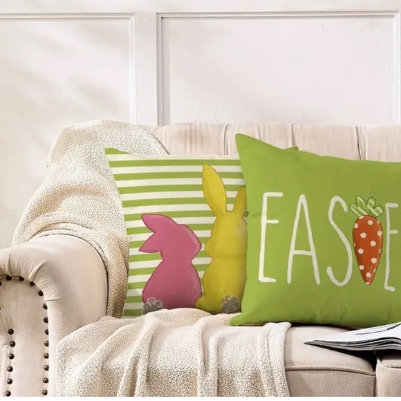 Easter Throw Pillow Covers Set of 4 - Picture 4 of 8